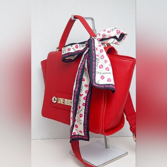 Lightly used LOVE MOSCHINO Embellished faux leather Vegan Leather shoulder bag - Picture 2 of 11